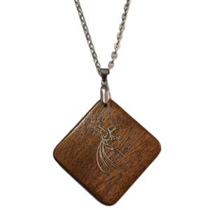 گردنبند دست ساز زنانه طرح رقص سما مدل لوزی