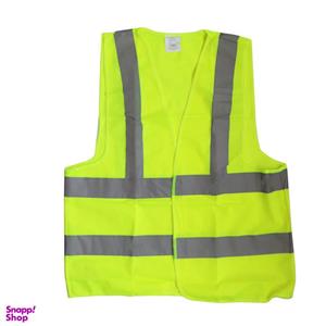 جلیقه ایمنی مدل چهارخط شبرنگ کد YP-EN471 سایز 2XL