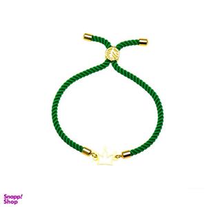 دستبند طلا 18 عیار دخترانه مدل تاج 699