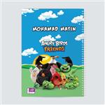 دفتر نقاشی  حس آمیزی طرح Angry Birds مدل Mohamad Matin