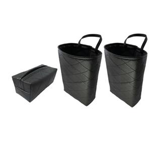 جای دستمال کاغذی خودرو مدل گلکسی به همراه سطل زباله خودرو بسته 3 عددی