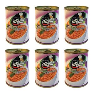 کنسرو خوراک بادمجان شیفته - 370 گرم بسته 6 عددی