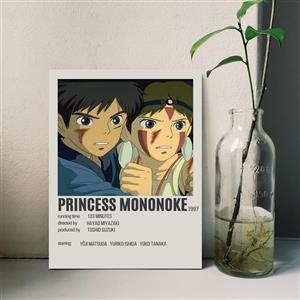 تابلو شاسی مدل انیمه شاهزاده مونونوکه princess mononoke کد 1219