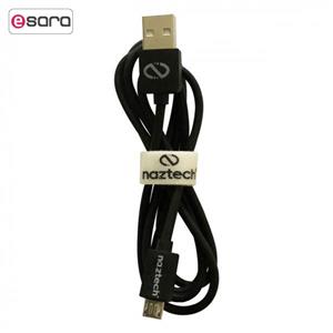 کابل تبدیل USB به microUSB نزتک مدل N301 طول متر Naztech to Cable 1m 