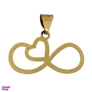 آویز گردنبند طلا 18 عیار زنانه مدل بینهایت قلب P379 -