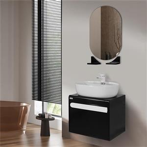 ست کابینت روشویی آزالیا مدل ellipse12 به همراه آینه و شلف