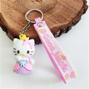 جاکلیدی مدل سیلیکونی طرح گربه کیتی دامن پاپیون کد DB20