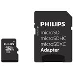 کارت حافظه‌ فیلیپس مدل 45B کلاس 10 استاندارد U3 سرعت 80MBps ظرفیت 32 گیگابایت به همراه آداپتور SD