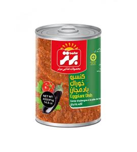 کنسرو خوراک بادمجان برتر مقدار 420 گرم Bartar Eggplant Dish Canned 420Gr