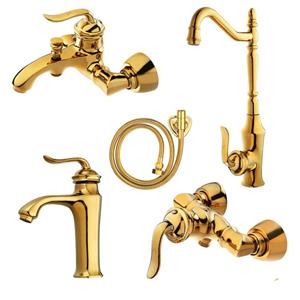 ست شیرآلات نایریکا مدل هلن کد 01 مجموعه 5 عددی