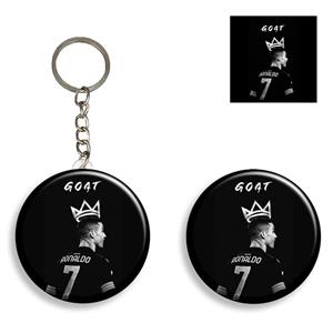 پیکسل مدل رونالدو طرح Cristiano Ronaldo کد AM76 به همراه جاکلیدی و استیکر