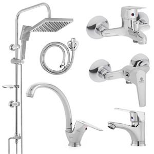 ست شیرآلات نایریکا مدل آروین کد 03 یونیورست مجموعه 6 عددی