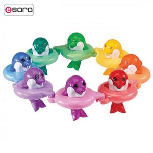 عروسک حمام تامی مدل Do Re Mi Dolphins ارتفاع 10 سانتی متر Tomy Do Re Mi Dolphins Toys