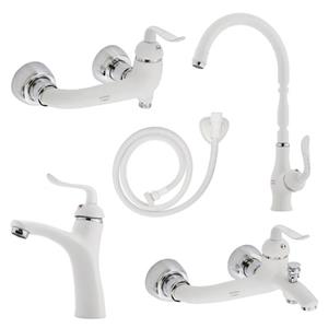 ست شیرآلات نایریکا مدل آرچر کد W-02 مجموعه 5 عددی