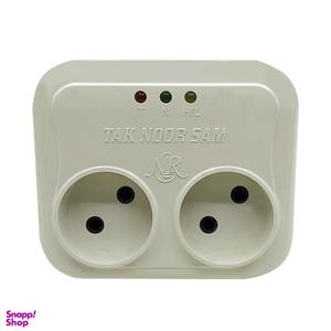 محافظ ولتاژ تک نور مدل دیواری کد TN-1P-2P-0m  مجموعه 2 عددی