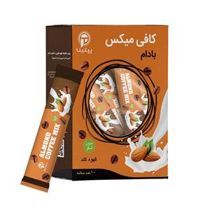 کافی میکس با شیرین کننده استویا با طعم بادام پپتبنا بسته 10 عددی