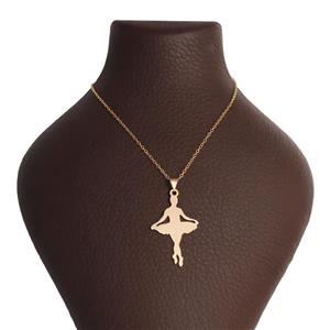 گردنبند طلا 18 عیار زنانه مدل بالرین P1030 -
