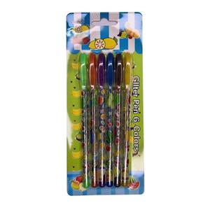 خودکار مدل TUZOO اکلیلی طرح میوه ها بسته 6 عددی