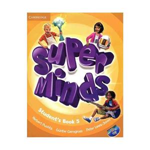 Super Minds 5 SB WB DVD گلاسه رحلی CD 