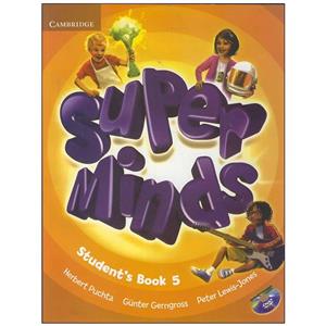 Super Minds 5 SB WB DVD گلاسه رحلی CD 