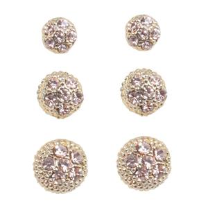 گوشواره زنانه مدل آریا میخی کد 18مجموعه سه عددی