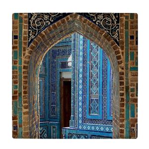 کاشی کارنیلا طرح شبستان مسجد ایرانی مدل لوحی کد klh2277