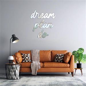 آینه پلکسی گلس ماهوت طرح Dream Plan Do