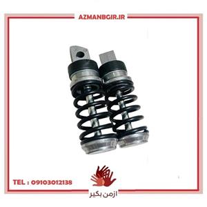 جاپایی عقب موتور سیکلت وارون مدل فنری کد A-43-BLK مناسب برای هوندا 125 بسته 2 عددی