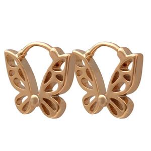 گوشواره زنانه ژوپینگ مدل پروانه ای کد TE-193