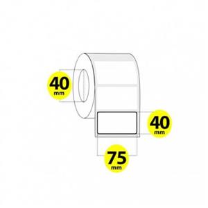 لیبل برچسب پی وی سی 75×40 