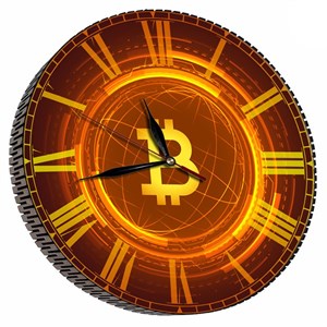 ساعت دیواری مدل بیتکوین