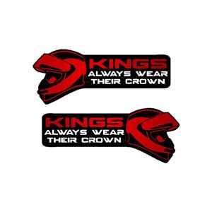 برچسب موتورسیکلت رایسان طرح king کد sm0051r