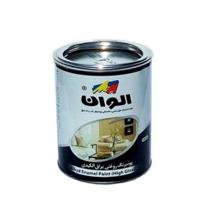 رنگ روغنی مشکی براق الوان کد 199 حجم 4000 میلی لیتر