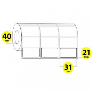 لیبل برچسب کاغذی طلایی سه ردیف 6000 عددی Paper Label 21×31