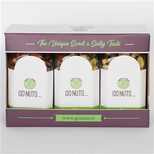 آجیل هدیه گلسیما 3 پسته و بادام درختی و مخلوط گوناتس - 900 گرم