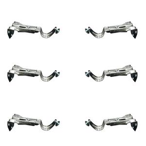 بست میله پرده مدل قاشقی دیواری بسته 6 عددی