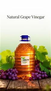 سرکه انگور طبیعی - 4 لیتر