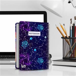 دفتر مشق 50 برگ مستر راد مدل کهکشانی کد galaxy 2149