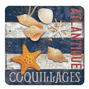 زیر لیوانی طرح صدف و ستاره دریایی کد nzl481
