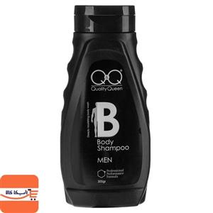 شامپو بدن کیو اند مدل Quality Queen Black حجم 300 میلی لیتر Q And Body Shampoo 300ml 