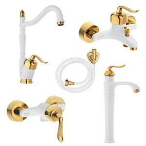 ست شیرآلات نایریکا مدل  قاجاری کد B-WG02 پایه بلند مجموعه 5 عددی