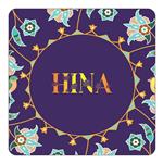 مگنت کاکتی طرح اسم هینا hina مدل گل و بلبل کد mg14009