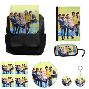 کوله پشتی مدل گروه موسیقی شاینی به همراه کلاسور و جامدادی و زیر لیوانی و جاکلیدی مجموعه 10 عددی