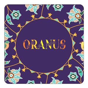 مگنت کاکتی طرح اسم اورانوس oranus مدل گل و بلبل کد mg16588 