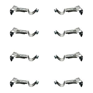 بست میله پرده مدل قاشقی دیواری بسته 8 عددی