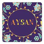 مگنت کاکتی طرح اسم آیسان aysan مدل گل و بلبل کد mg12008