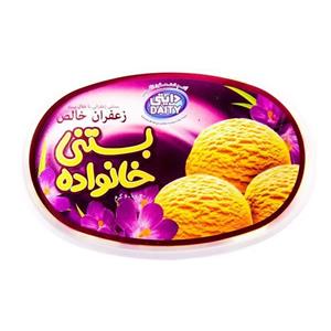 بستنی خانواده زعفران 600 گرمی دایتی