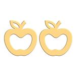 گوشواره طلا 18 عیار زنانه لیردا مدل سیب کد 3487