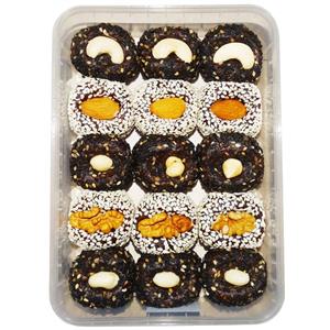 شیرینی خرمایی رنگینک چهار مغز - 450 گرم