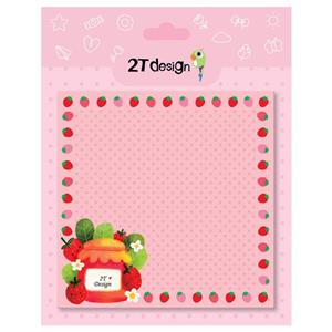 کاغذ یادداشت طوطی دیزاین مدل نوت پد طرح توت فرنگی کد NP-09